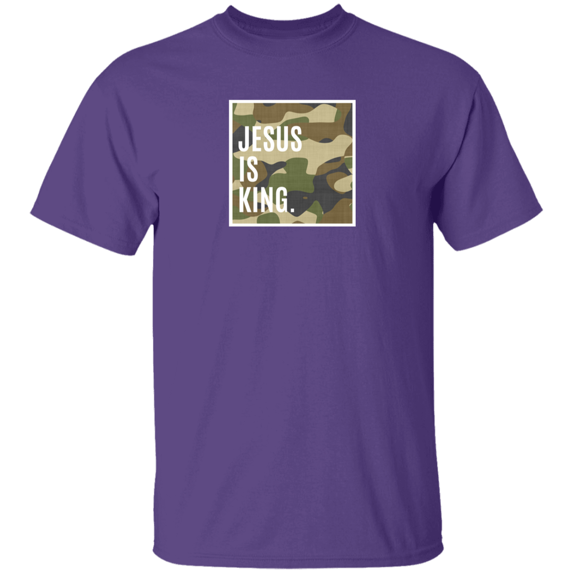 Jesus is King Purple Tee - Youth