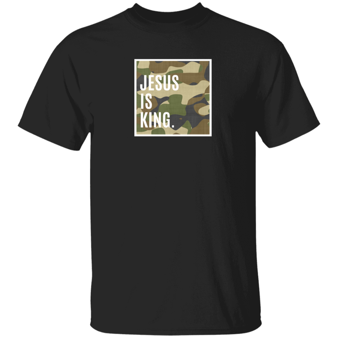 Jesus is King Black Tee - Youth